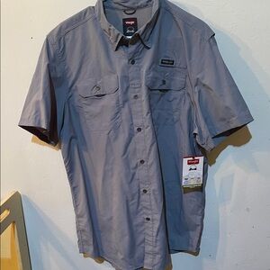 Wrangler Men's Casual Charcoal Button Down Shirt 
🎉DISCOUNTED SHIPPING🥳